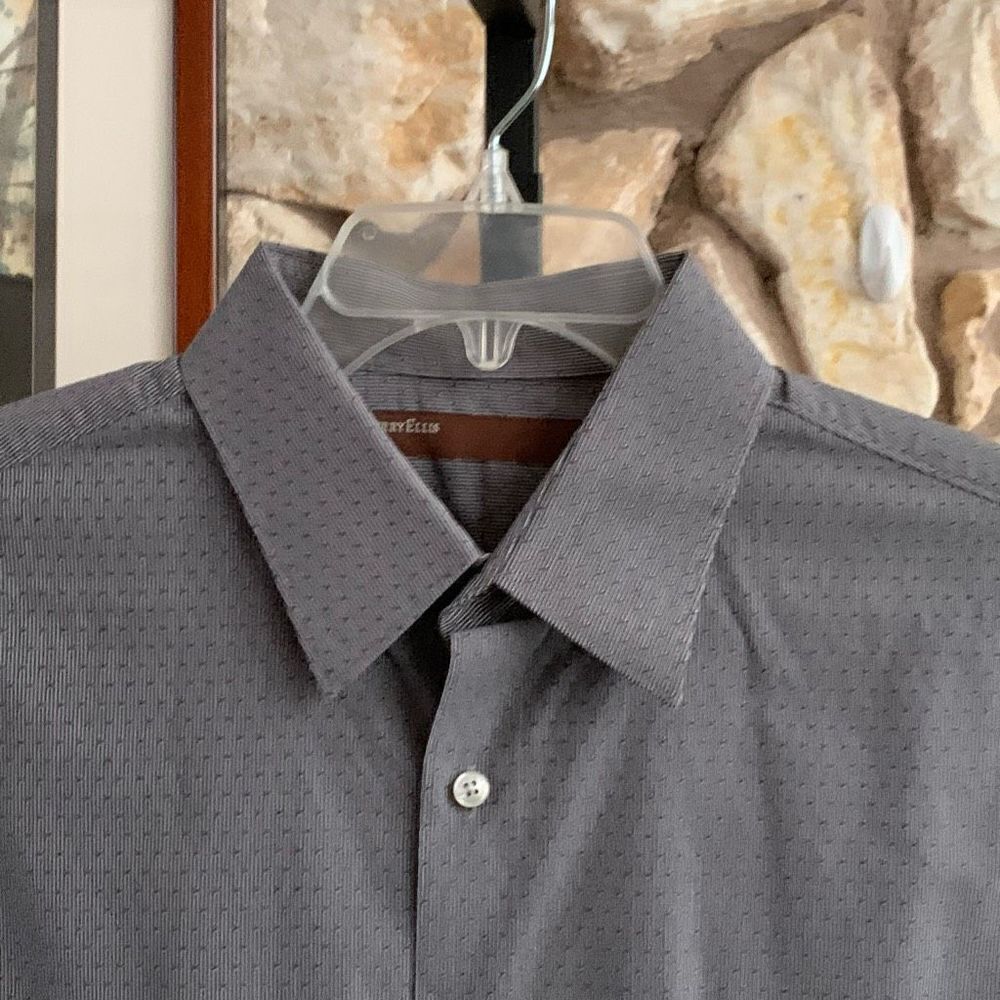 👔Perry Ellis grey button down - Picture 5 of 10